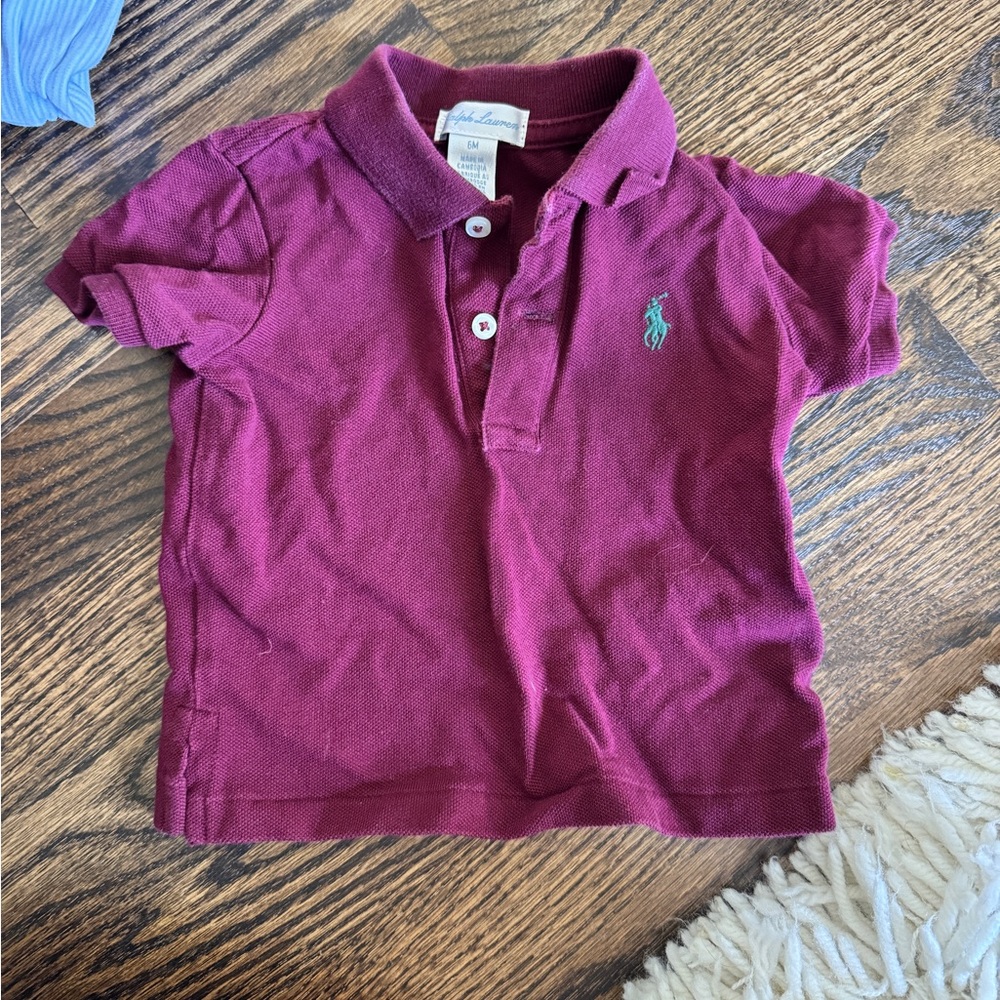 Polo by Ralph Lauren Kids Burgundy Polo Shirt